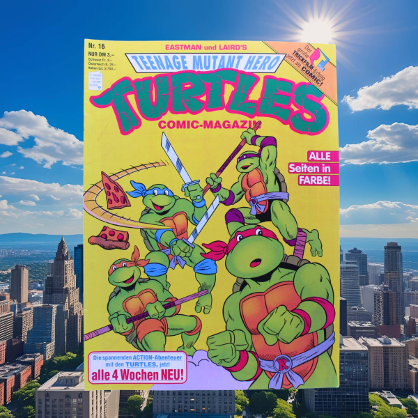 Teenage Mutant Hero Turtles Comic Magazin Nr. 16 (Condor, 1992) – Auf der Flucht!
